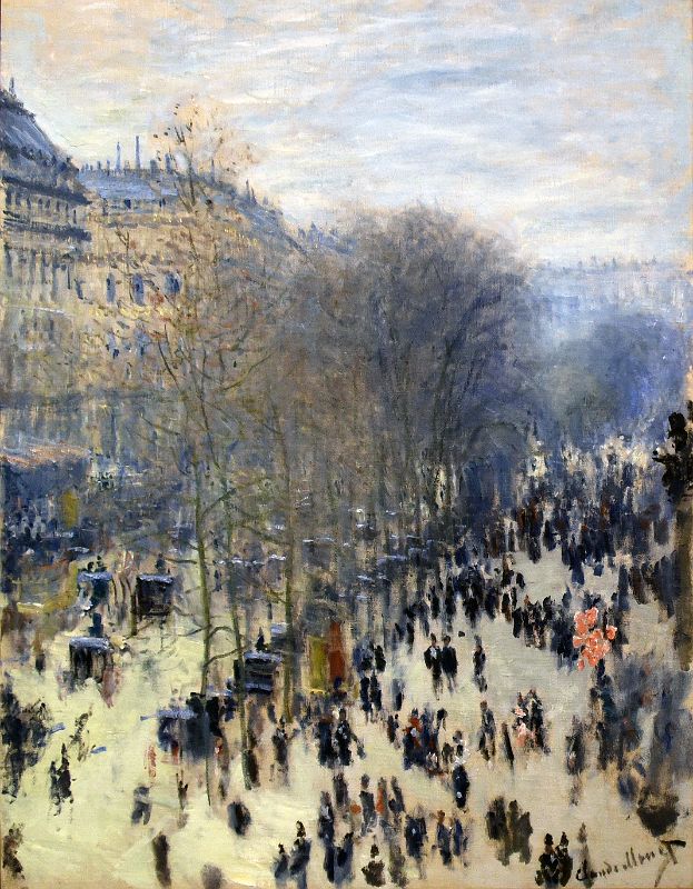 Claude Monet 1893 Boulevard des Capucines From The Nelson-Atkins Museum Of Art Kansas City At New York Met Breuer Unfinished